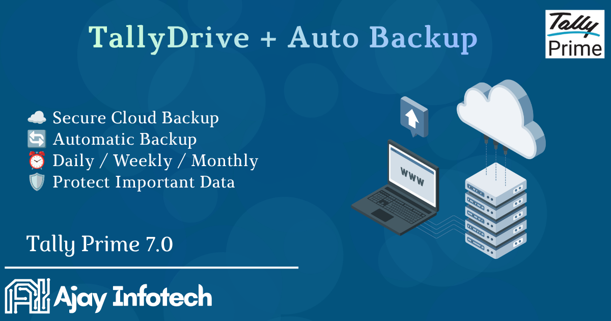 TallyDrive & Auto Backup in TallyPrime: Secure Your Business Data Automatically
